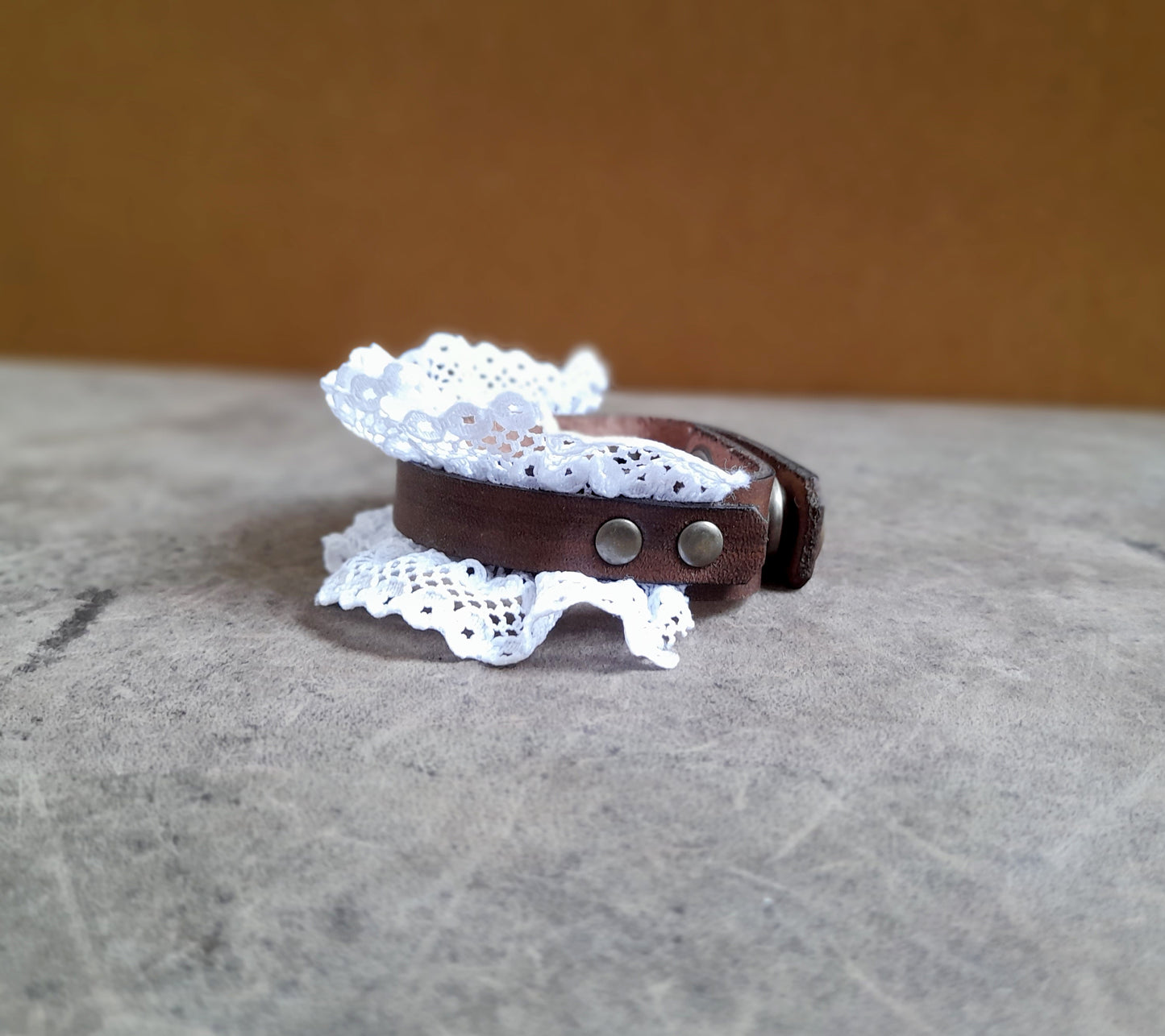 Lace Leather Bracelet