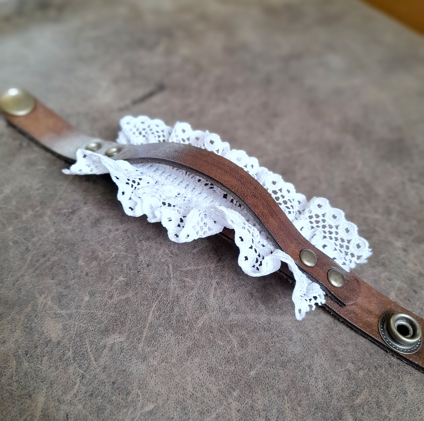 Lace Leather Bracelet