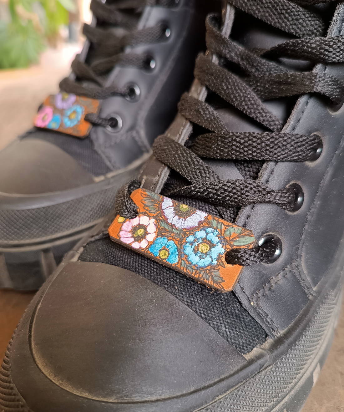 Custom Leather Shoe Tags for Shoelace