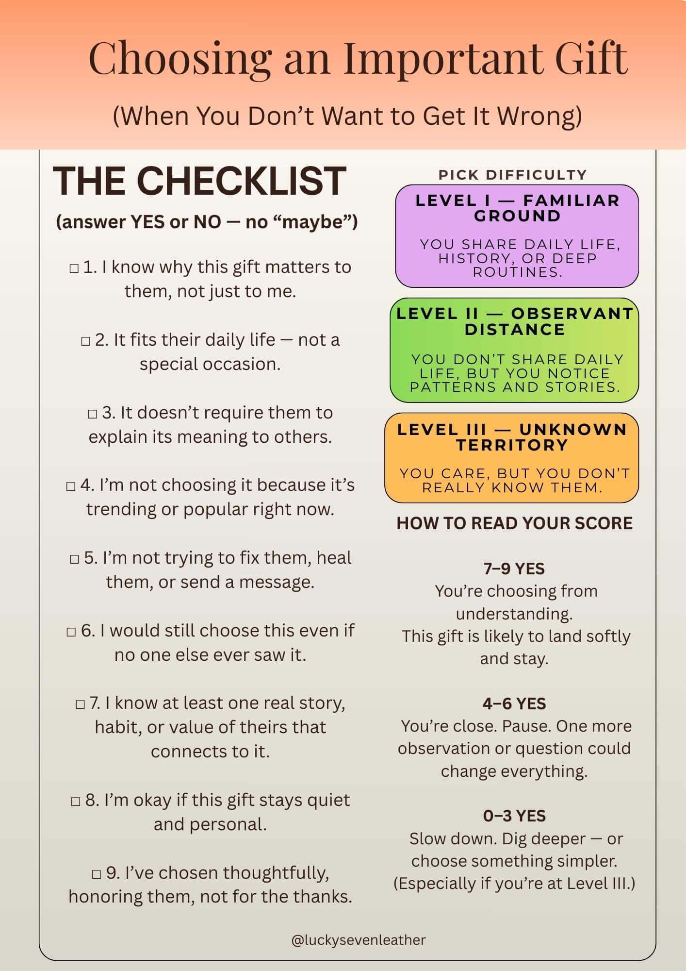 Choosing an Important Gift: A Quiet Checklist (Free PDF & JPG)