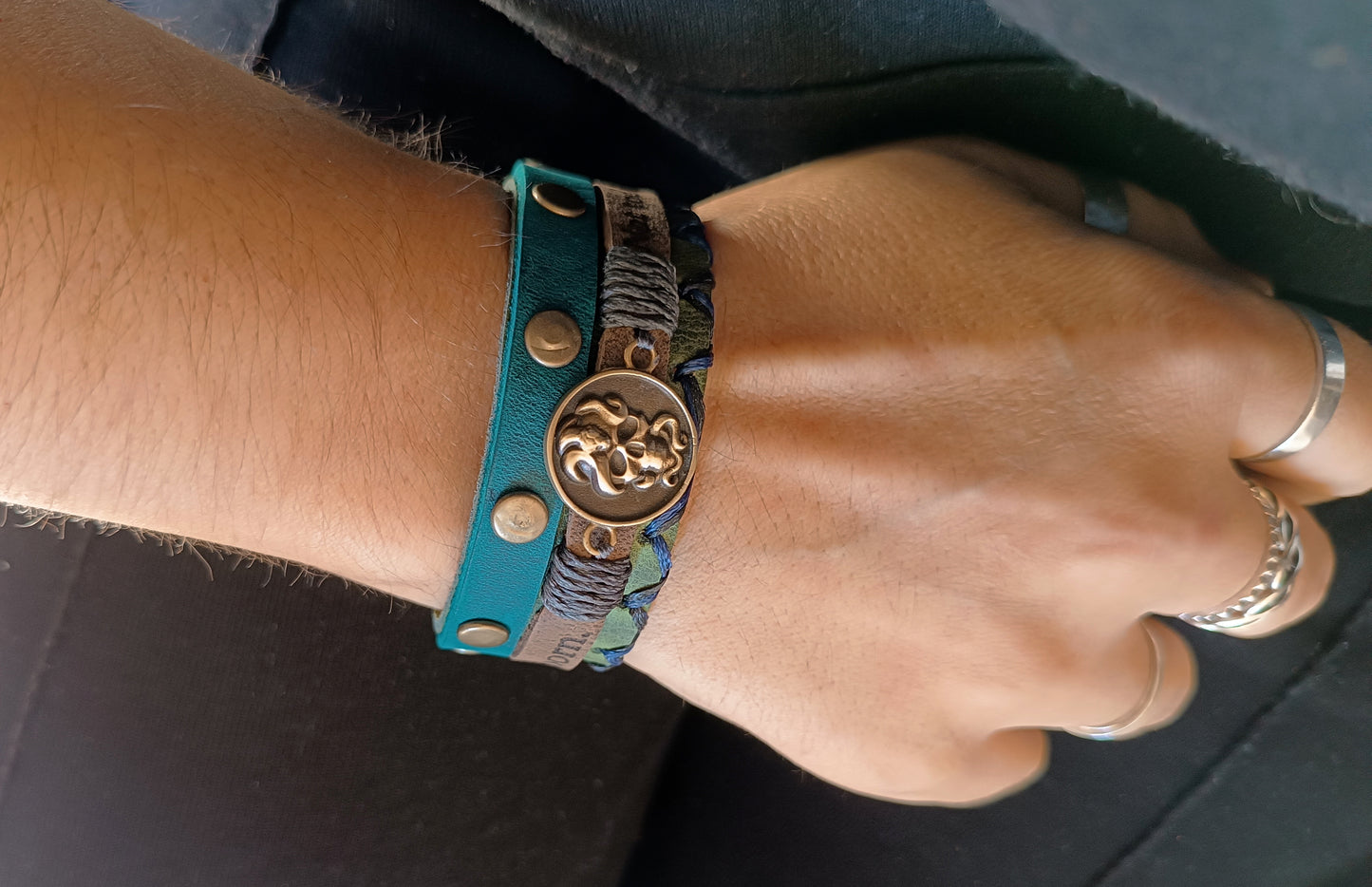 The Unbreakable Spirit Custom Mantra Leather Cuffs