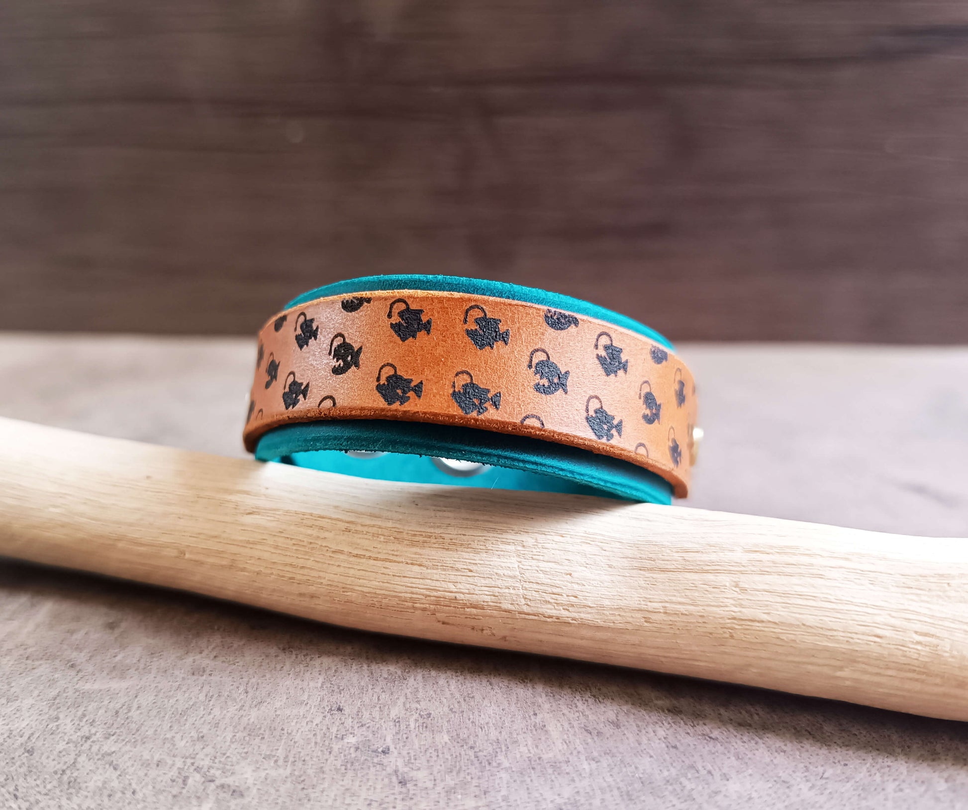 anglerfish bracelet close up