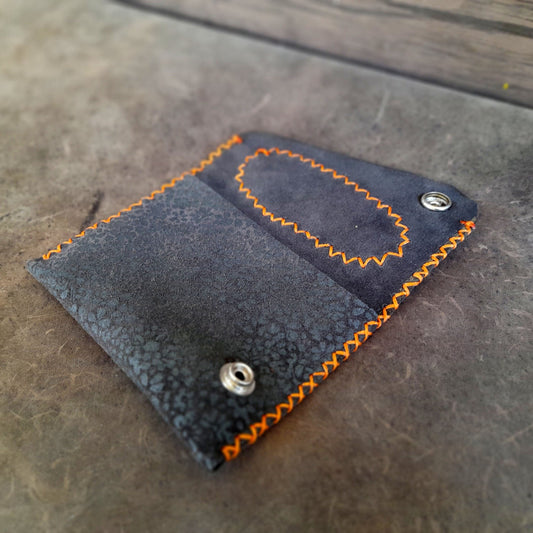 Floral Print Mini Suede Leather Purse