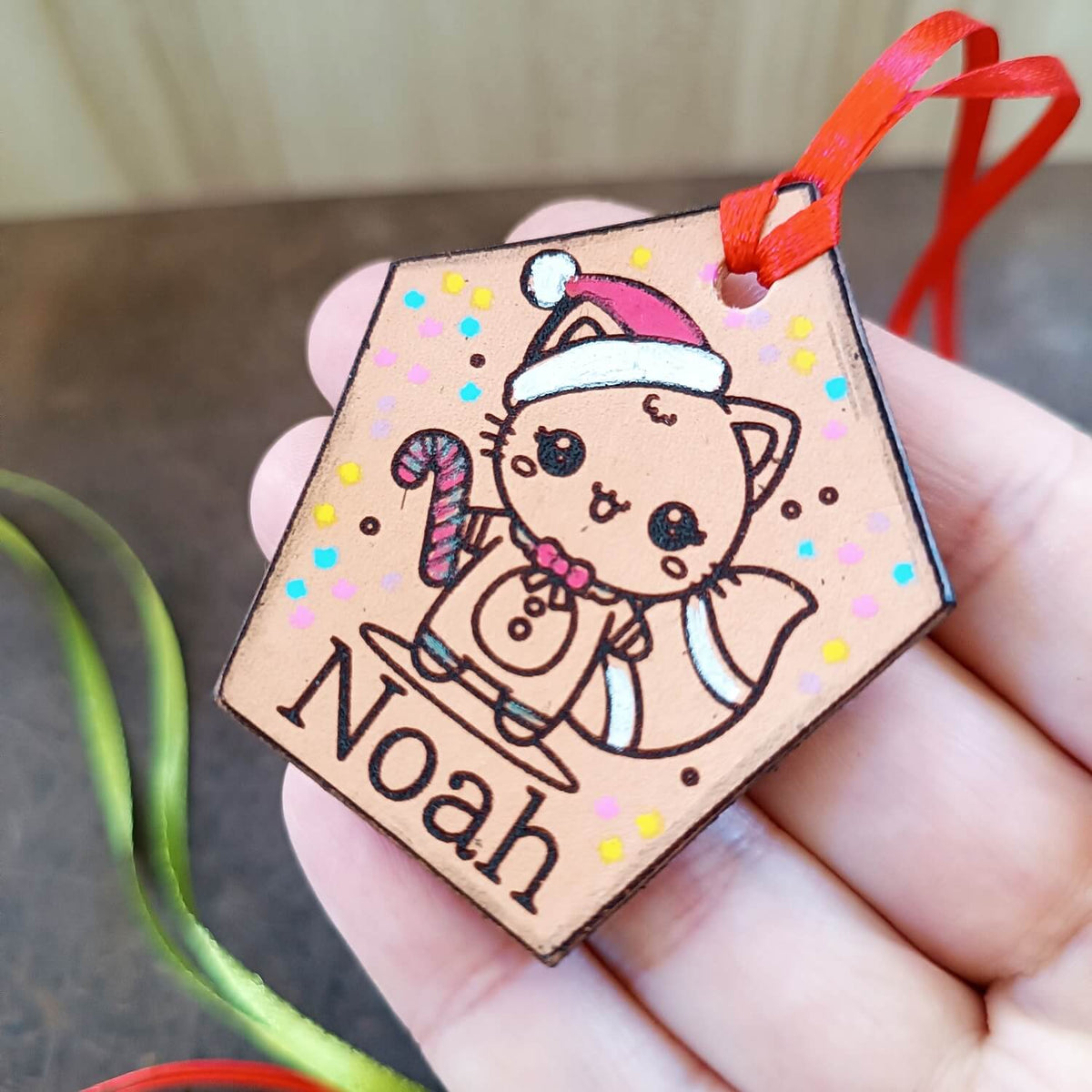 kawaii cat gift tag