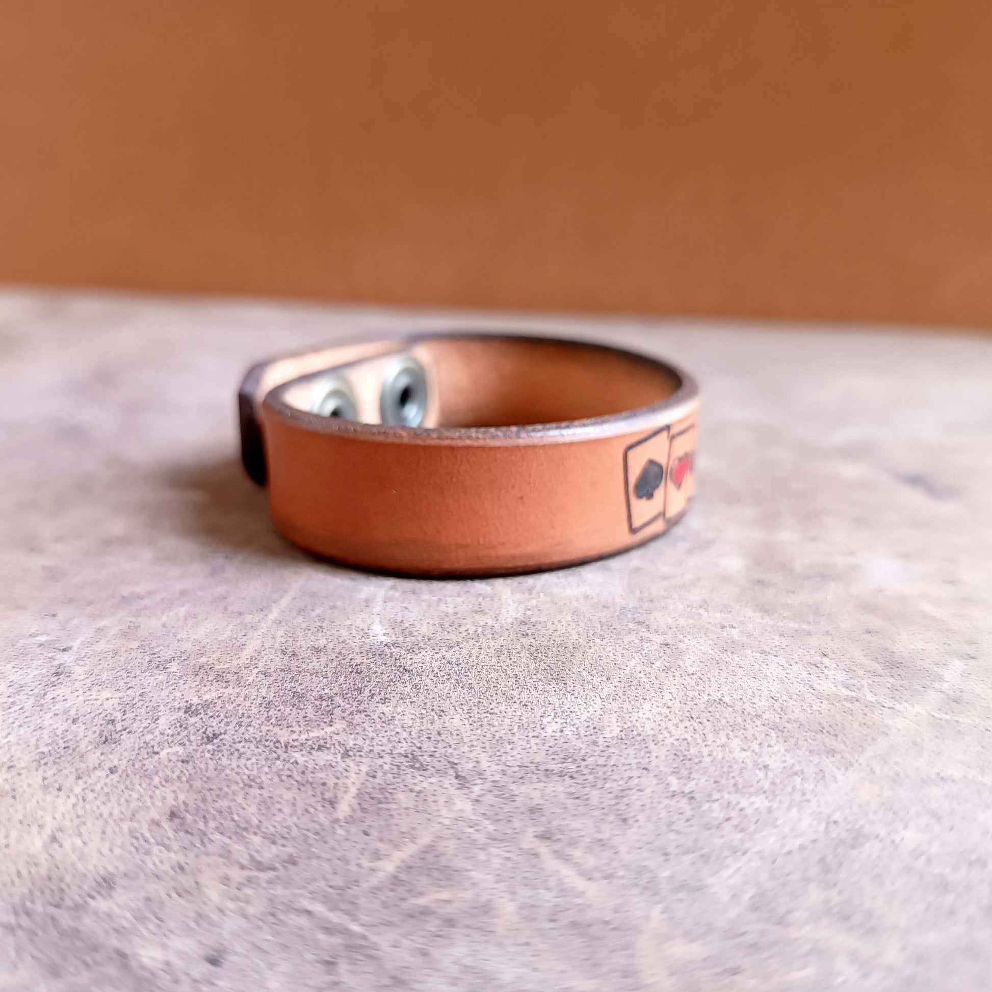 playing cards suits bracelet side view