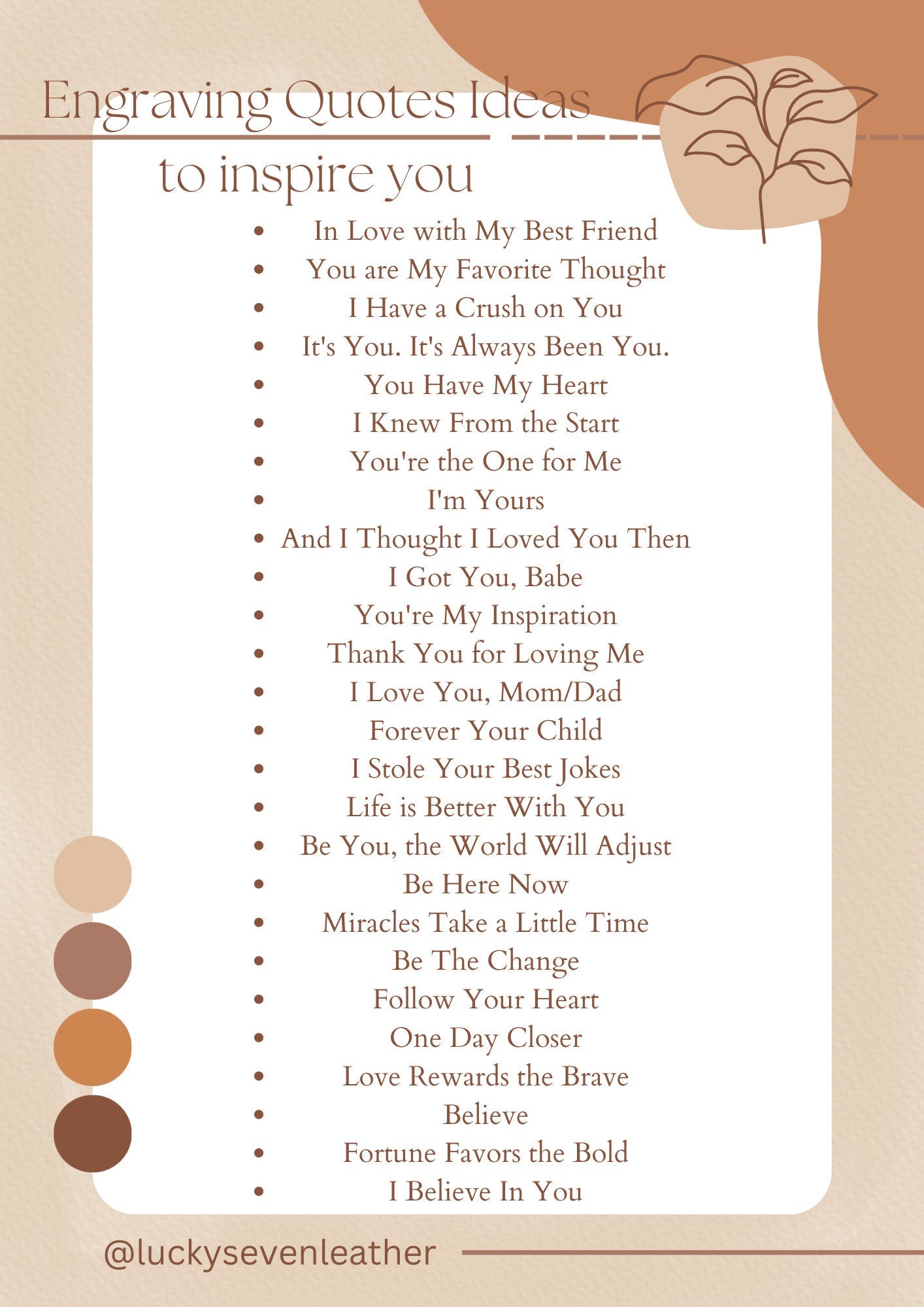 inspirational list of quotes