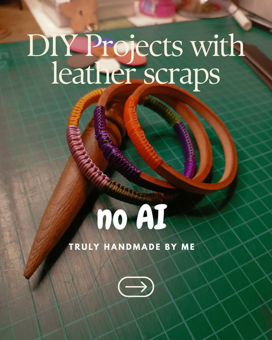 4 Easy DIY Leather Scrap Projects (No AI - Handmade from me)