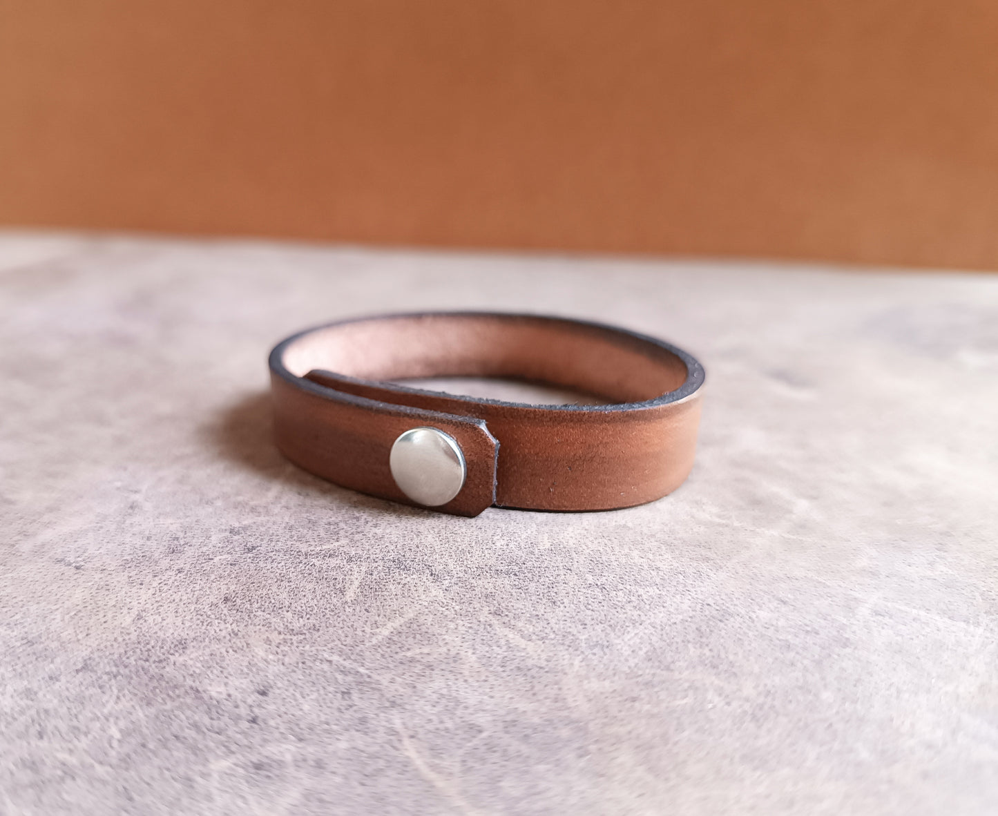 Triple Moon Leather Bracelet