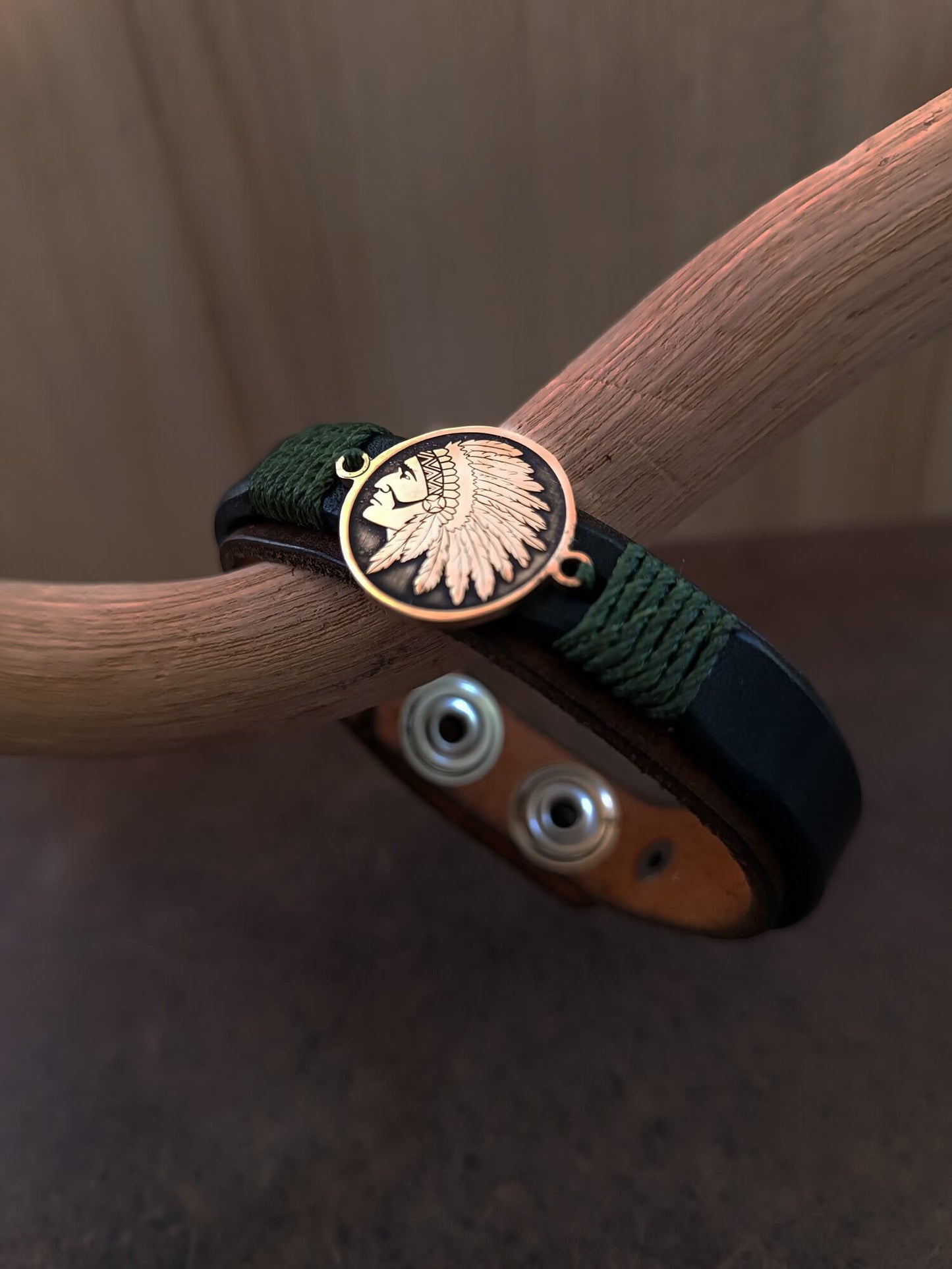 The last Chief Bracelet close up side view