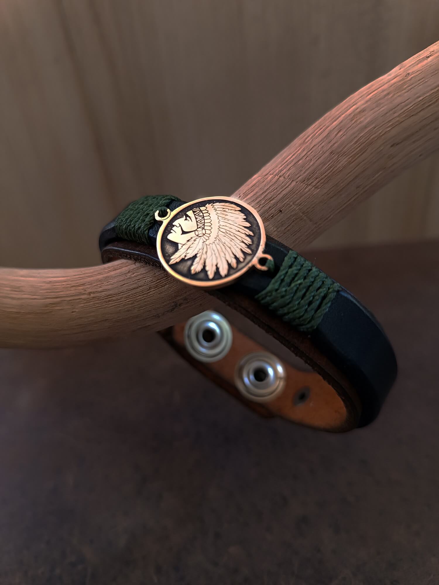 The last Chief Bracelet close up side view