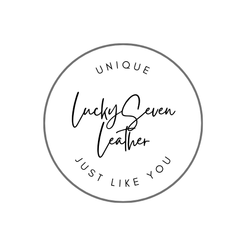 handmade leather bracelets luckysevenleather logo image