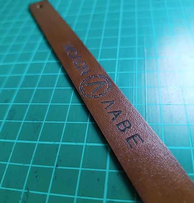 The Molon Labe Bracelet in Spartan Shield variation