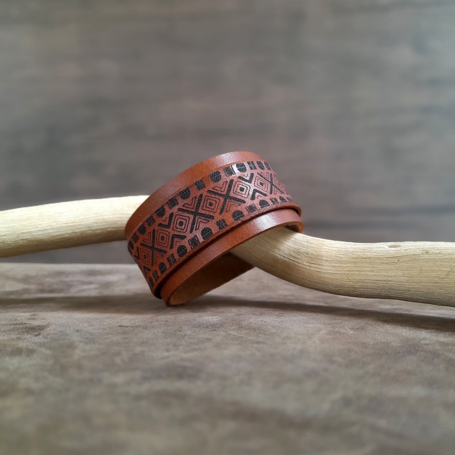 African Style Leather Bracelet