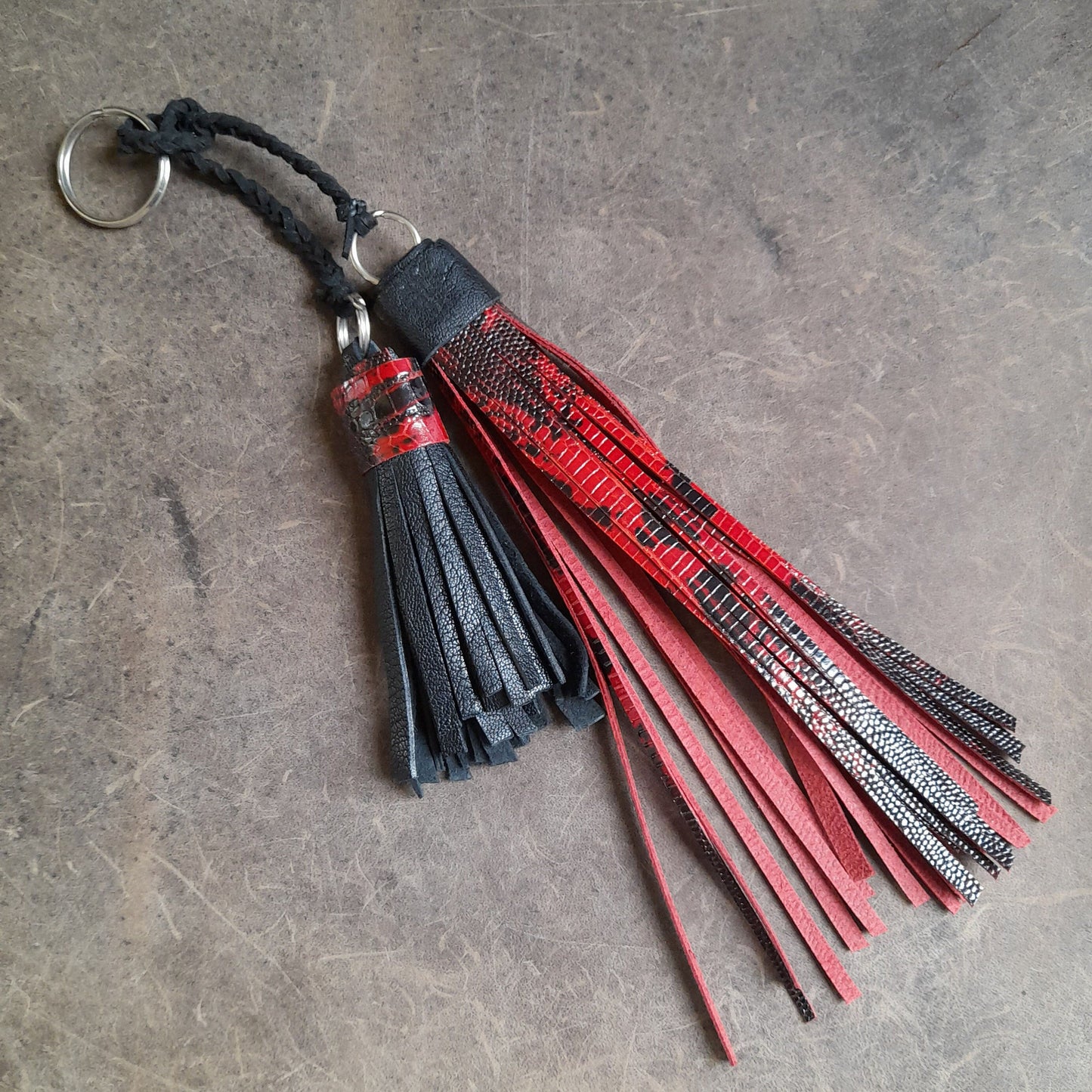 Handmade Bag Charm with Double Tassel for Purses/Totes