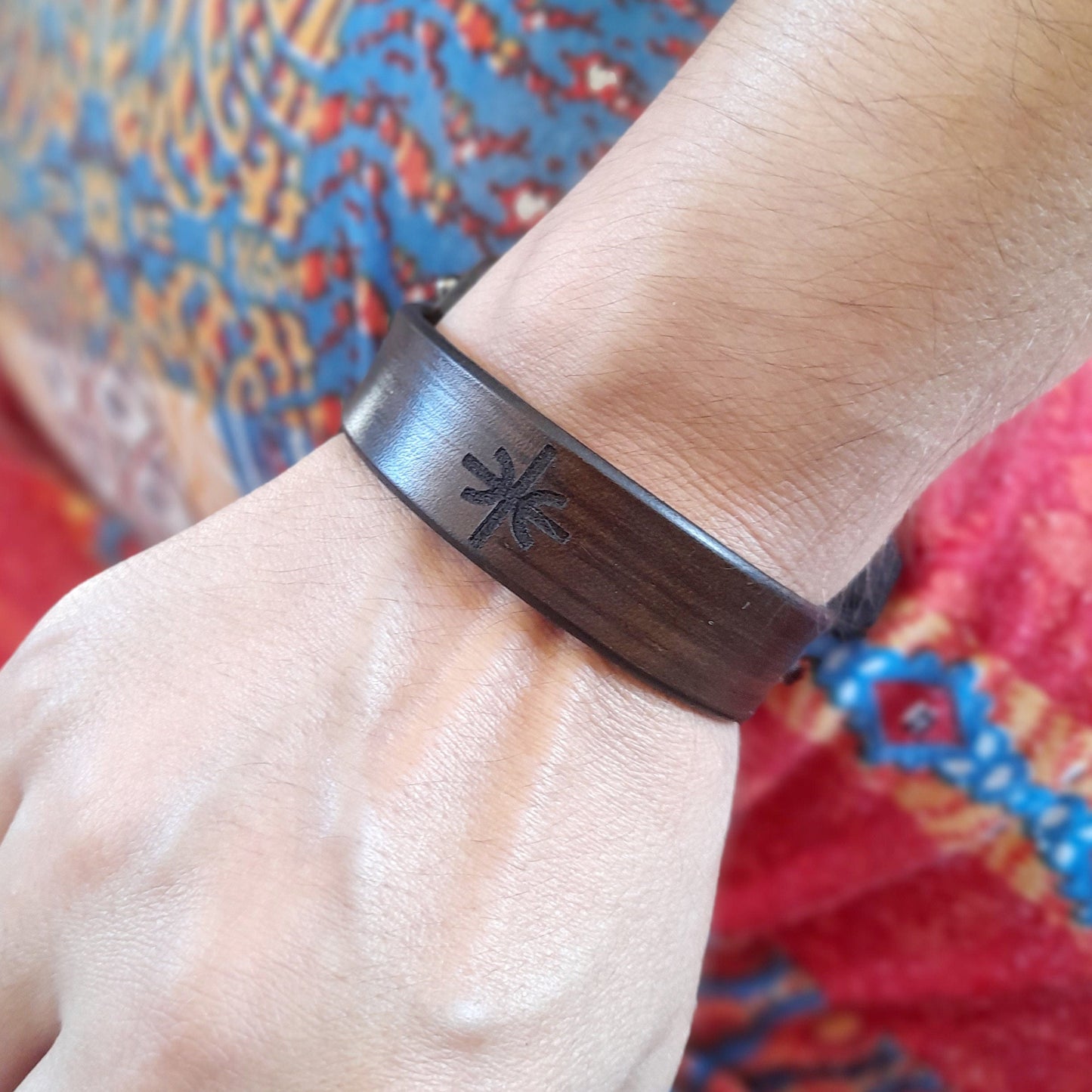 Apollo Delphic Epsilon Leather Bracelet