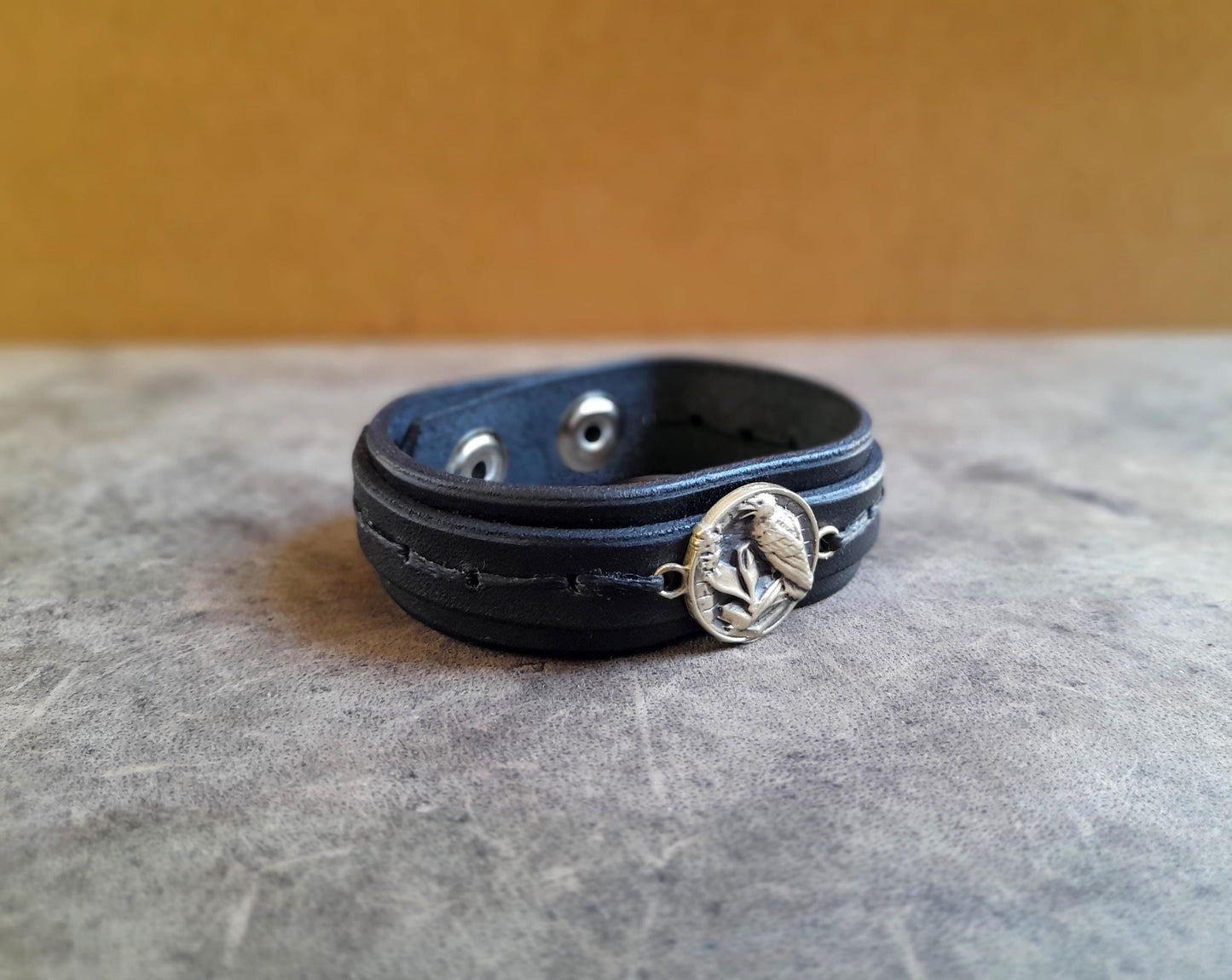 All Black Raven Bracelet