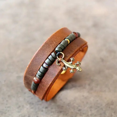 Enamel Gecko Bracelets | Mystic Pineapple Jewelry